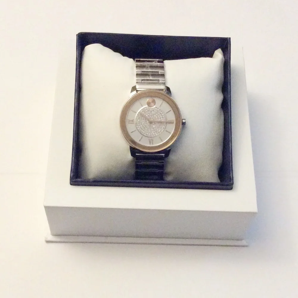 Movado Bold Trend Crystal Quartz Dial Ladies Watch